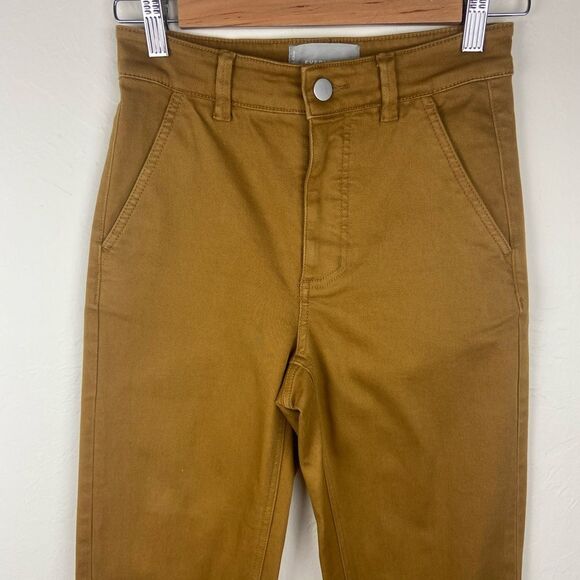 Everlane ‘The Straight Leg’ Crop Pant - Golden Brown - Picture 4 of 8